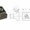 Aluminium T-slot nut with M12 thread for 14mm slots